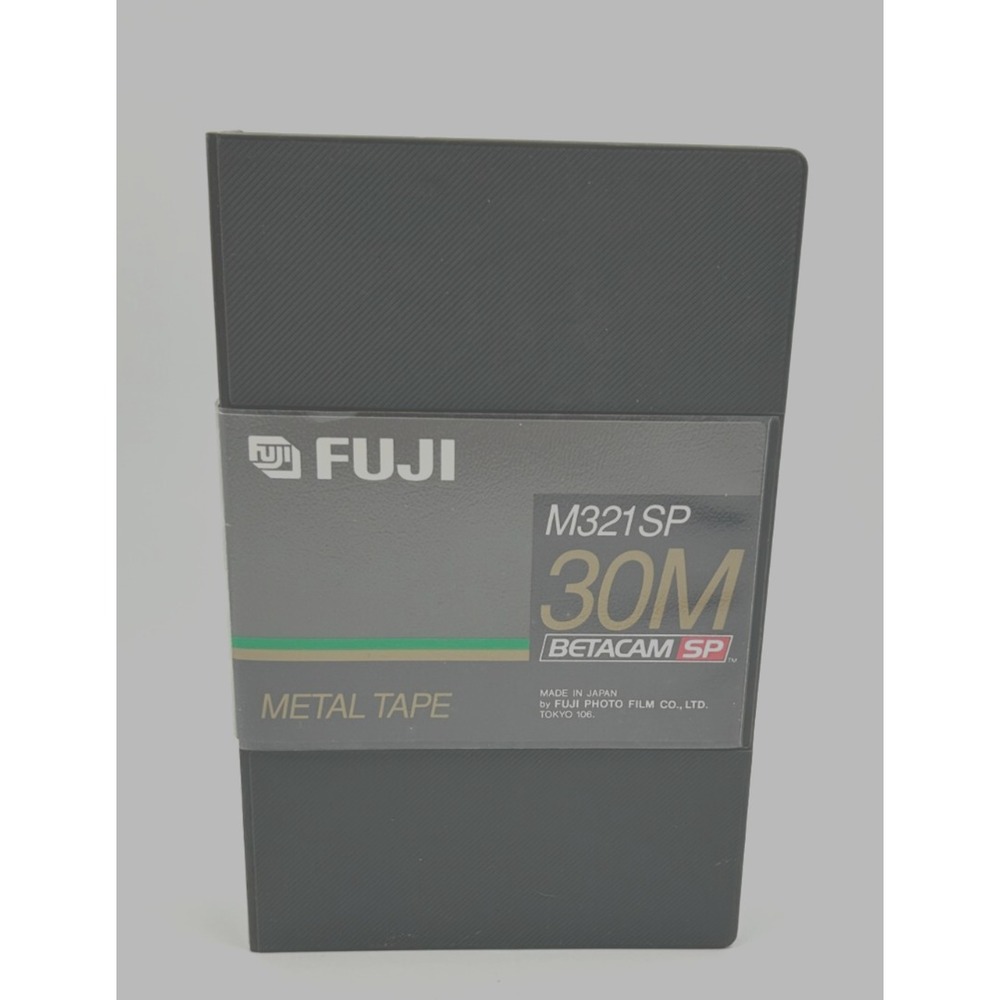 Fuji Betacam Video Cassette M321 SP 30M Metal Tape with Case Made in Japan